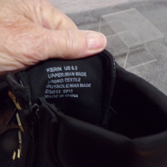 Kerin Zigisoho Boots Black Size 6.5 ZOD120918 - Picture 5 of 6